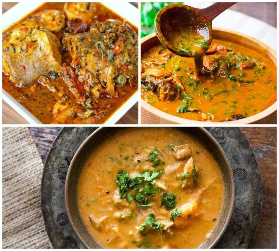 Collage of soups Collage of soups