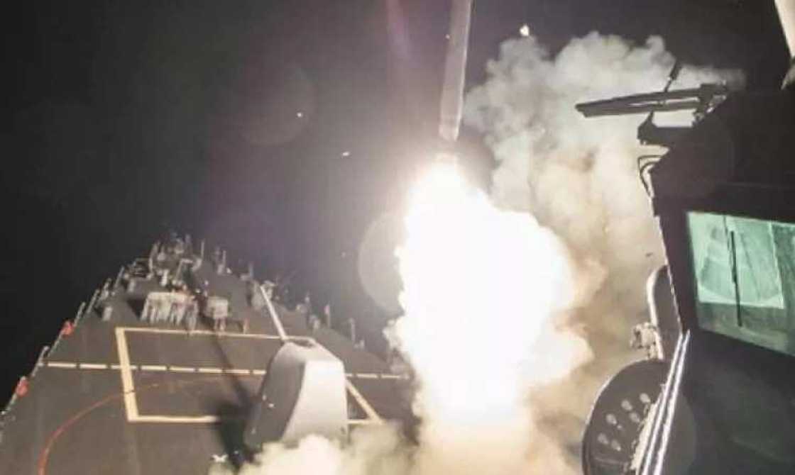 BREAKING: US strikes Syria with 59 Tomahawk cruise missiles BREAKING: US strikes Syria with 59 Tomahawk cruise missiles