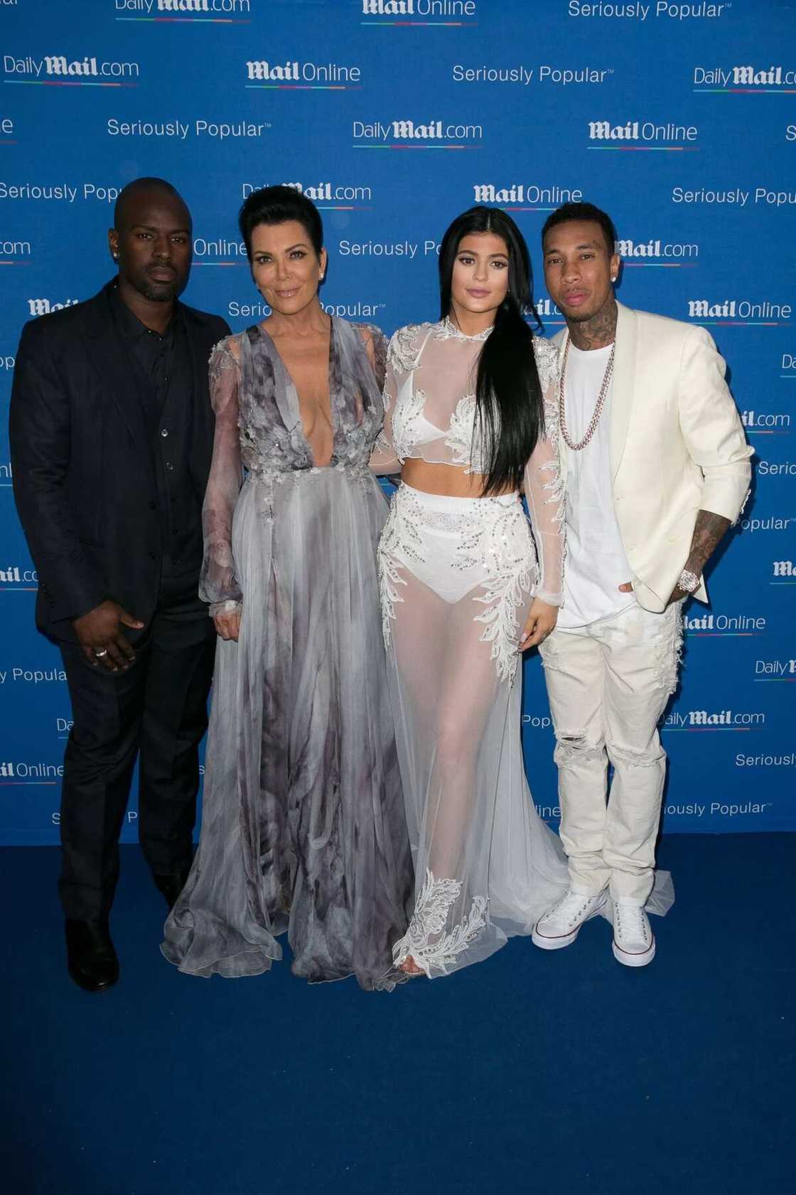 Kylie Jenner and Tyga with Kris and Corey Kylie Jenner and Tyga with Kris and Corey
