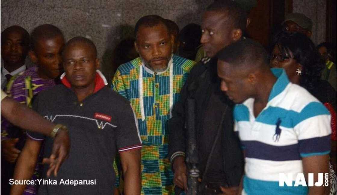 Nnamdi Kanu Appears In Court In New Attire Nnamdi Kanu Appears In Court In New Attire