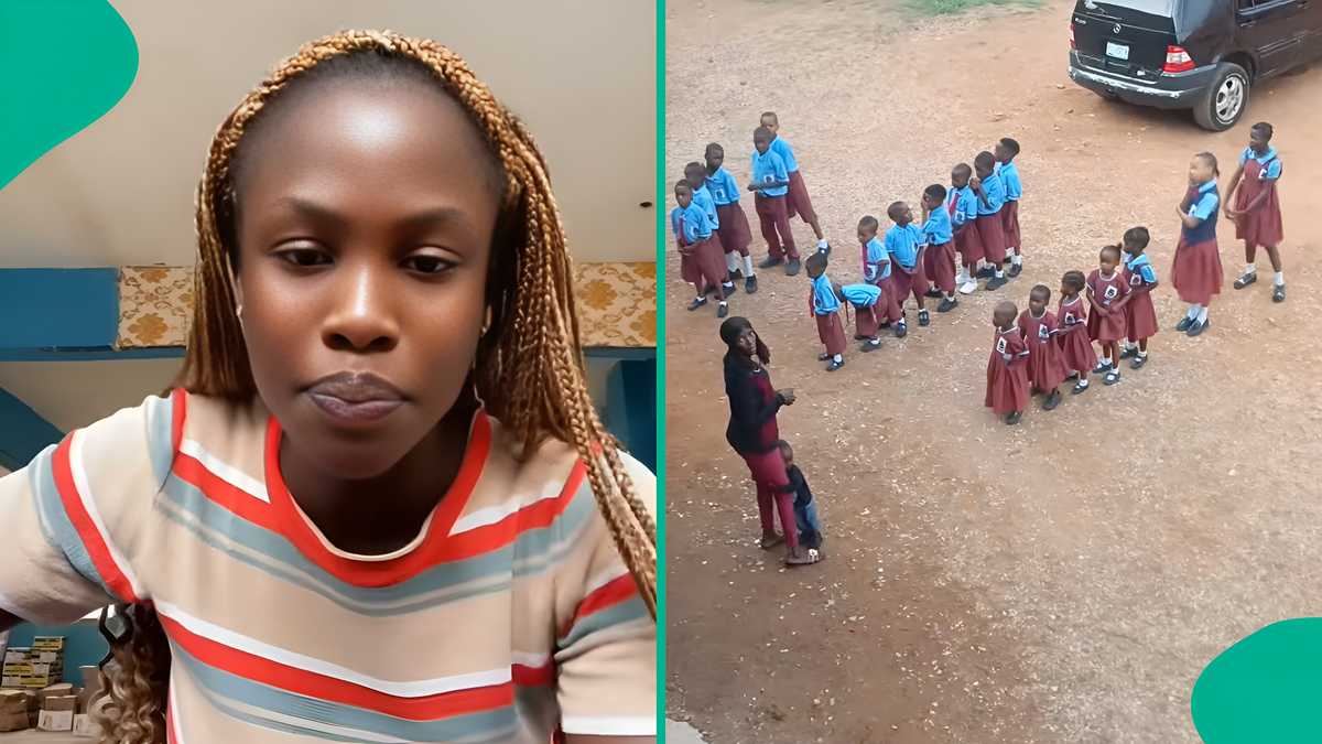 "I no dey hear word again": Lady posts video of neighbour's school situated in residential compound