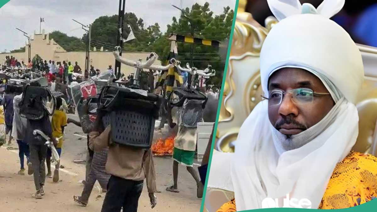 Hardship Emir Sanusi reveals what has happened to Kano state after 'protesters' looted properties