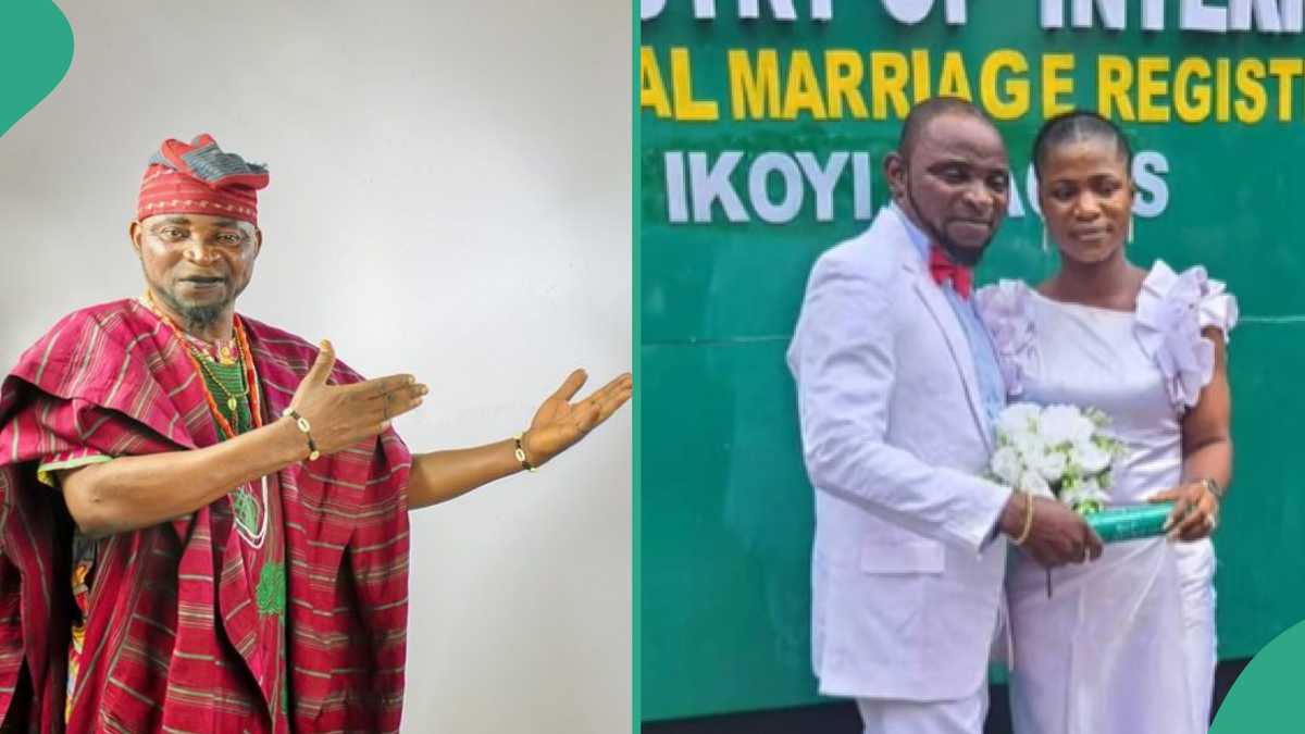 You won't believe how fans reacted to popular 'Babalawo' actor Alebiosu getting married in court (photo)