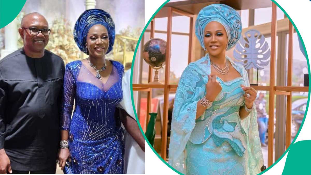 Peter Obi’s wife sparks heated debate after showing off her new wig in video