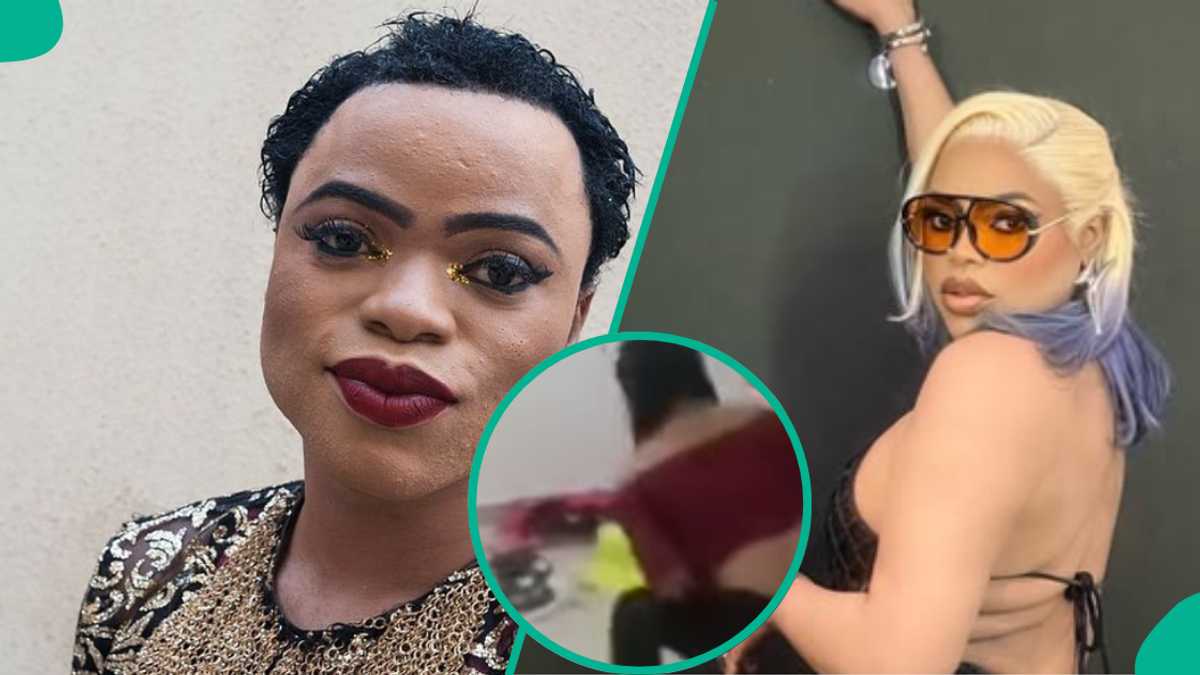 Drama as old video of Bobrisky dancing like 'worm' leaks online, "Senior man don try for this life"