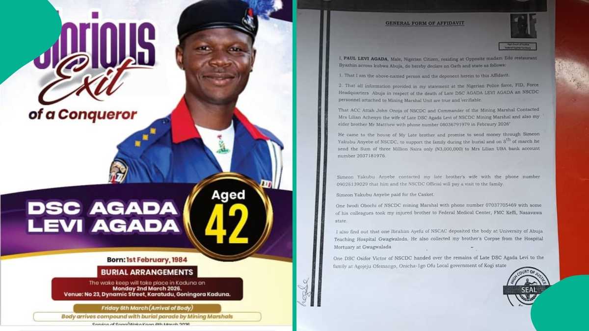 Family writes IGP, demands justice over death of NSCDC officer Agada in Nasarawa