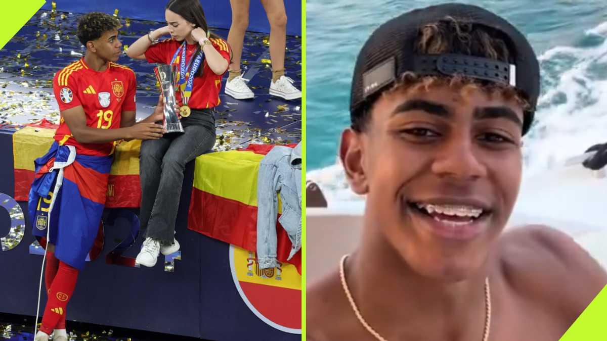 VIDEO: Lamine Yamal chills with girlfriend in Greece days after helping Spain win Euro 2024