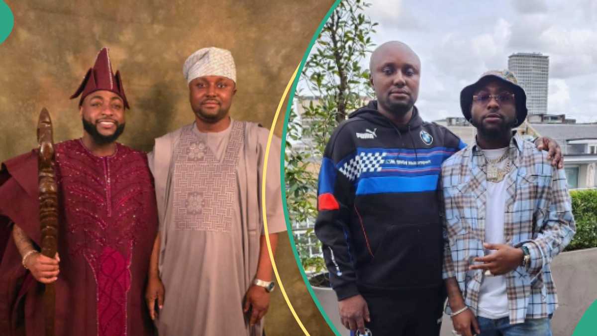 Davido’s aide Isreal DMW trends online as netizens tag his looks ‘strange’: “He wear tight jeans”