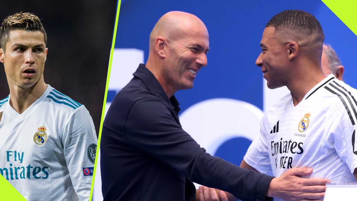 Zinedine Zidane appears to claim Mbappe will outperform Ronaldo at Real Madrid: 