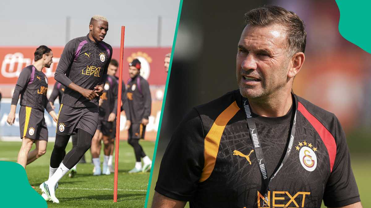 Revealed: What Galatasaray manager said to Victor Osimhen and his teammates ahead of Lille clash