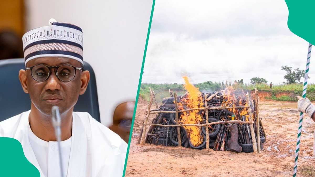 Breaking: FG destroys over 2000 deadly weapons, vows to take another action, photos emerge