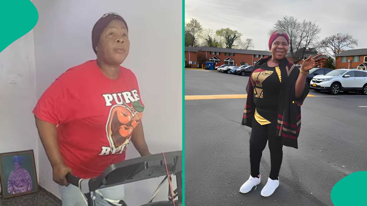 65-year-old actress Madam Saje shows of impressive treadmill run, amazes many