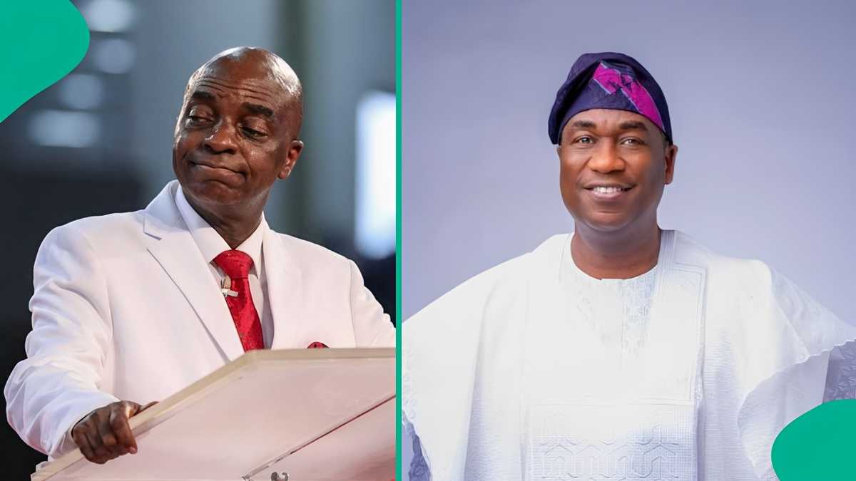 Video: Moment Oyedepo received APC governorship candidate Obafemi Hamzat at Canaanland Ota trends