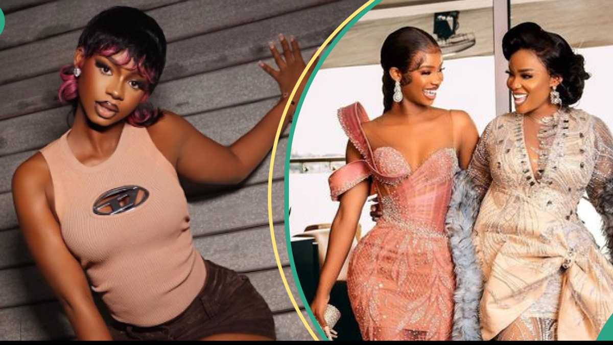 You will be shocked at what Iyabo Ojo's daughter Priscy did with a Tanzanian singer (Video)