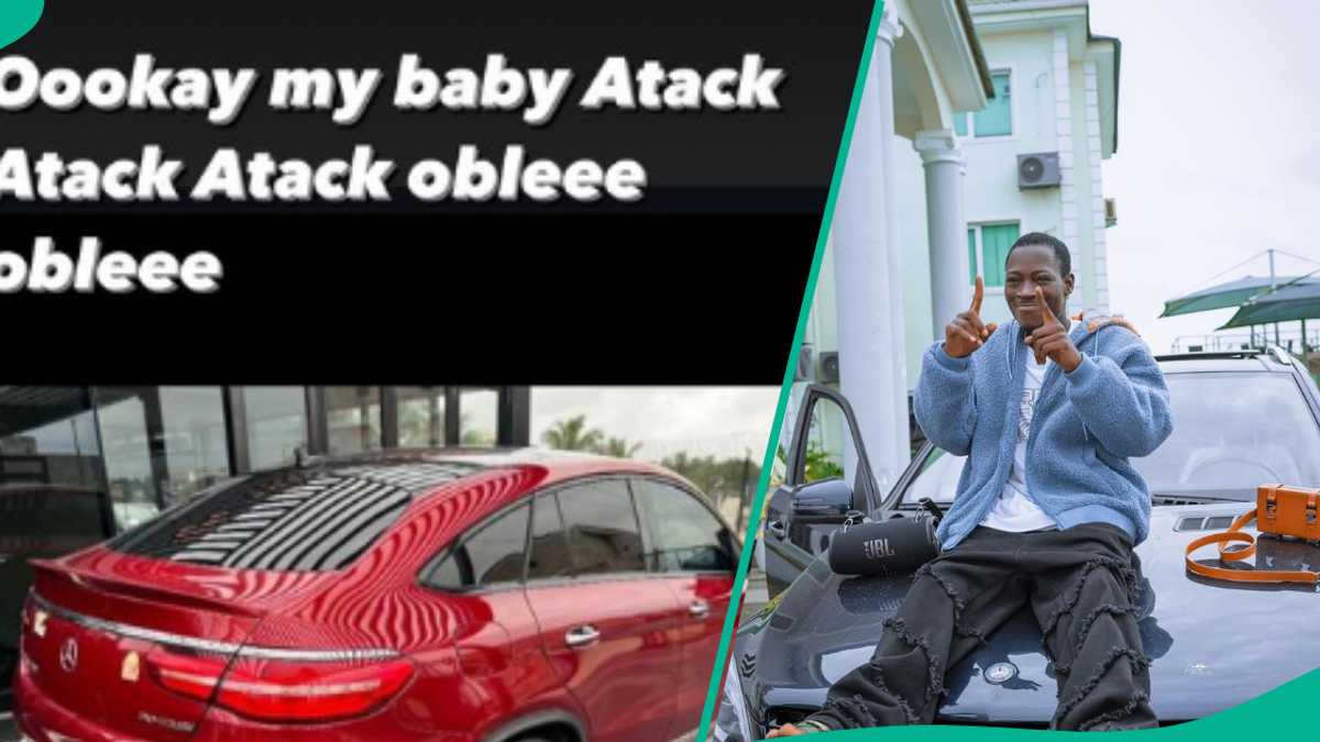 DJ Chicken reveals his new Mercedez Benz to his online family, see picture