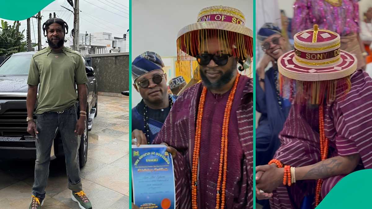 Video: BBNaija star Imisi, others react as Abu Abel receives chieftaincy title in Ogun