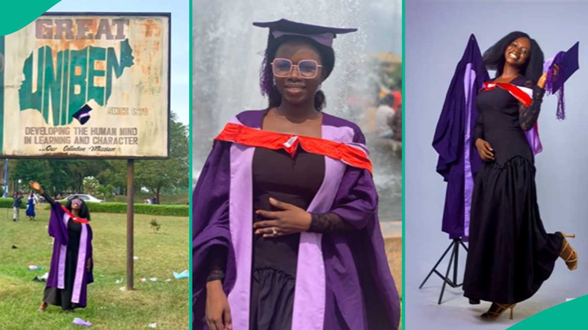 Watch video of lady who bagged Bachelo'rs degree and is getting ready for Masters