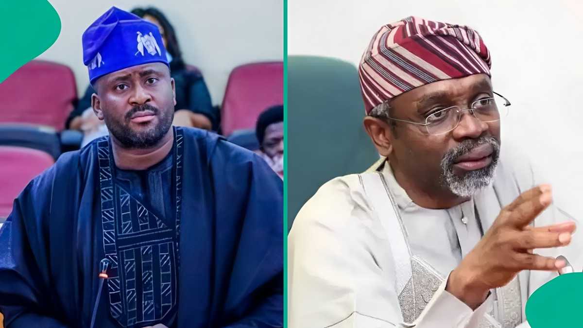 Video of Desmond Elliot begging Femi Gbajabiamila on his knees triggers reactions