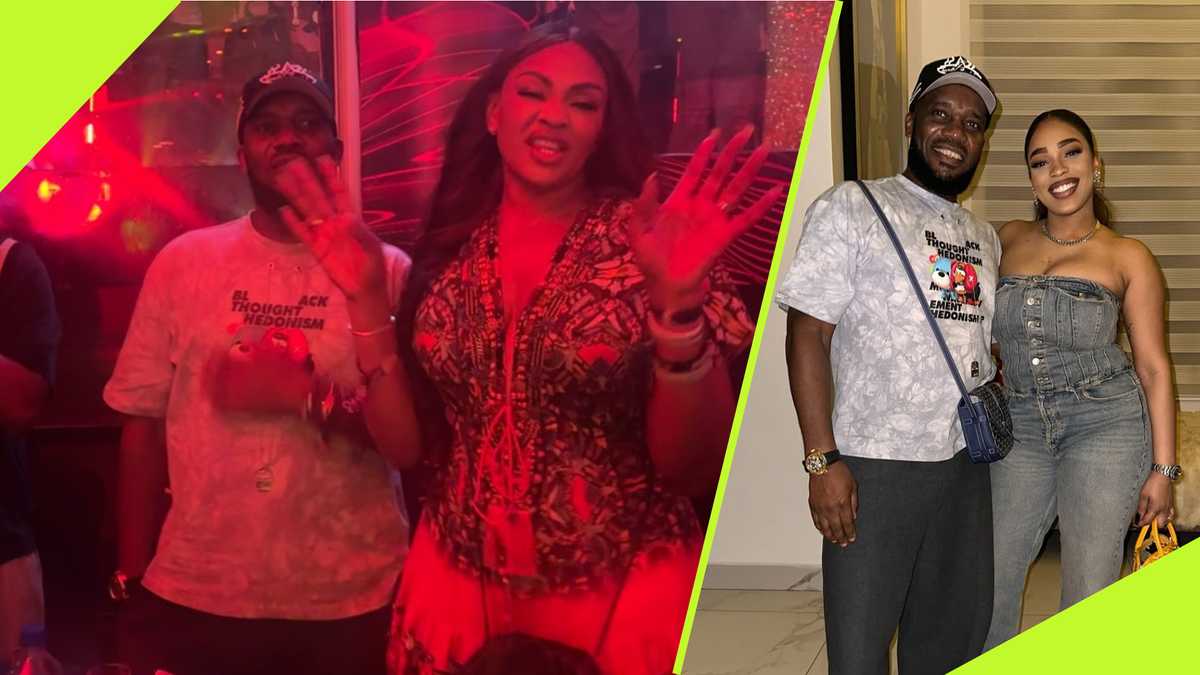 Watch: JJ Okocha shows off dance skills while partying with wife and daughter