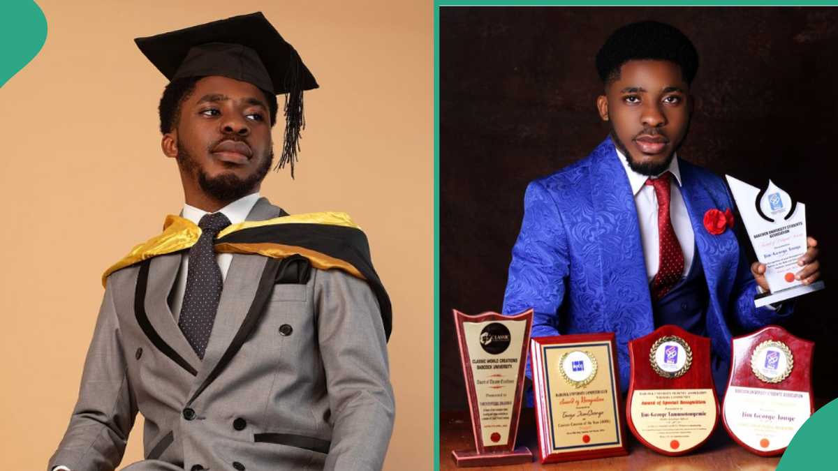Photo: This student graduated with first class, his story will inspire you