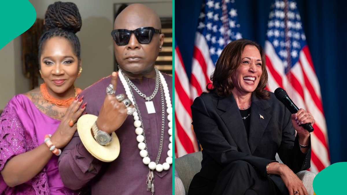 You won't believe what Charly Boy said about his wife if Kamala Harris does not win the US election, read here