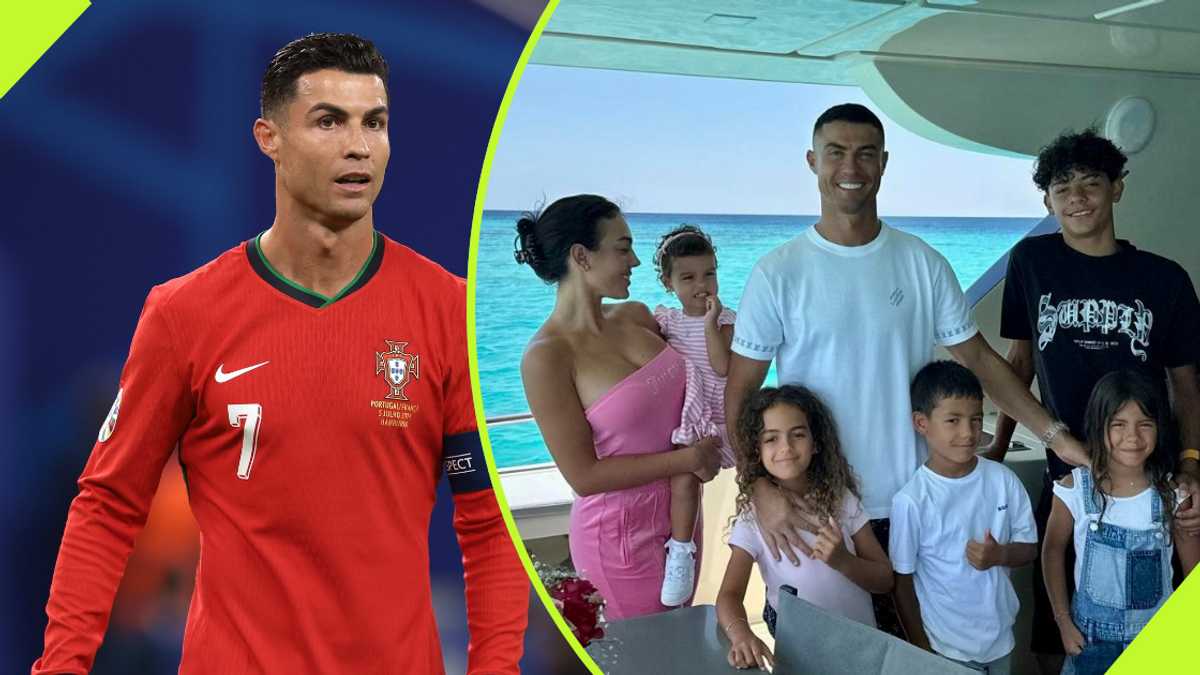 Cristiano Ronaldo adds two-word caption to his family's vacation photo