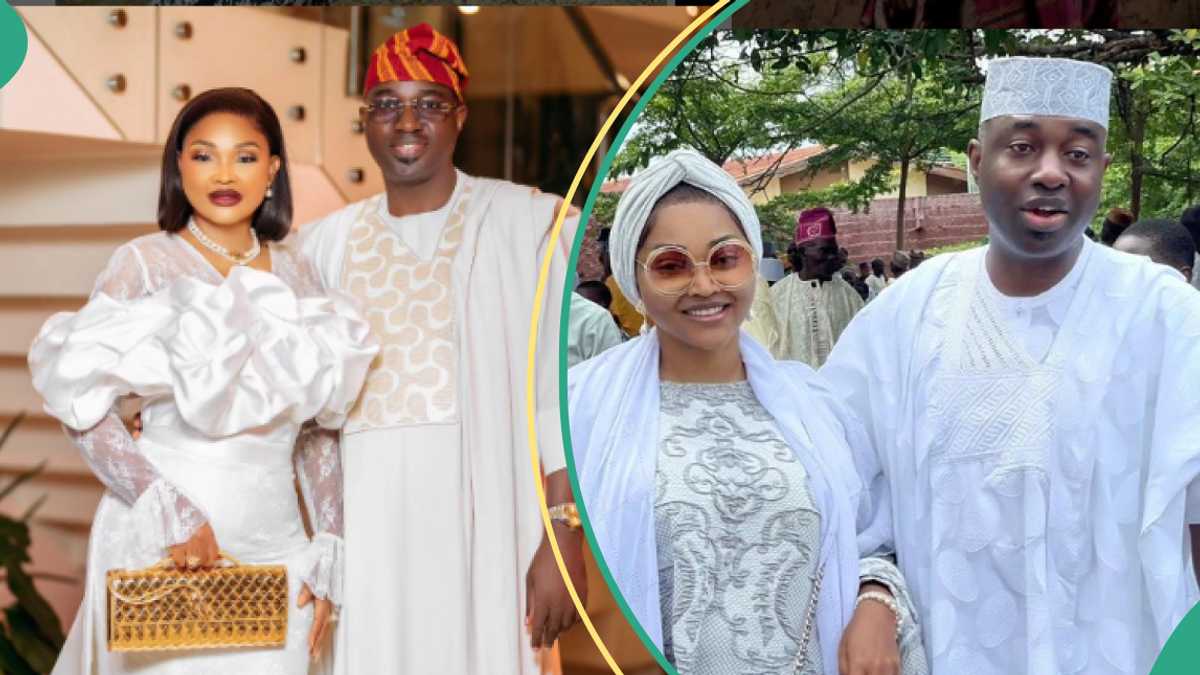 Mercy Aigbe recieves threatening message from husband Kazim Adeoti over their marriage, netizens react