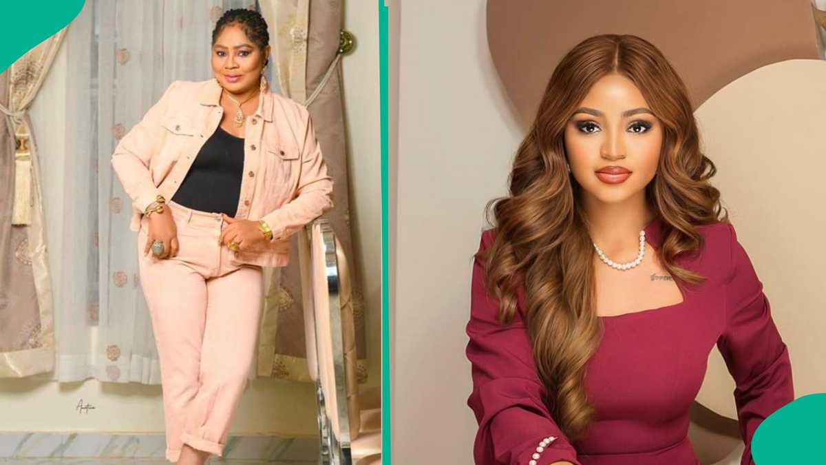 Video: Regina Daniels' mum reacts amid rumoured return to Nwoko's house in alleged chat with Uche Maduagawu