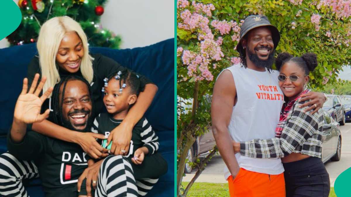 See hilarious moment Simi and Adekunle Gold's daughter vowed never to leave America (video)