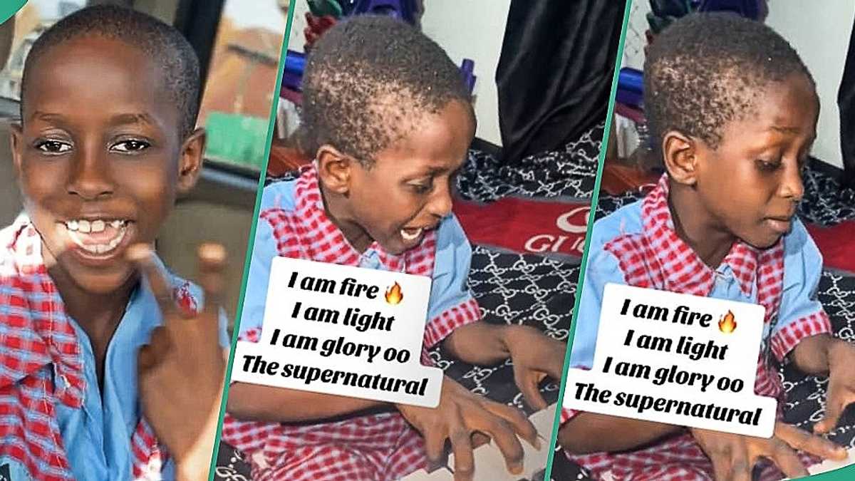 Watch video of talented boy singing and playing piano with so much zeal