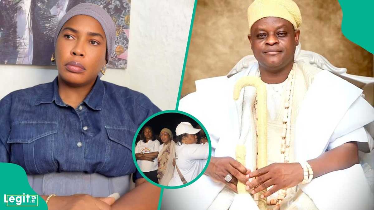 Faithia Williams, other Nollywood stars storm airport as late Ogun monarch's body returns to Nigeria
