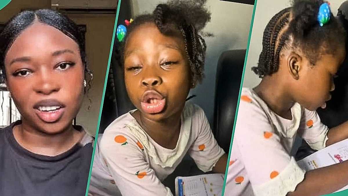Watch video showing little girl's epic reaction after her aunt said she couldn't help with assignment