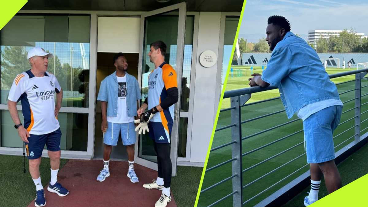 Pictures: Mikel Obi visits Real Madrid's training complex