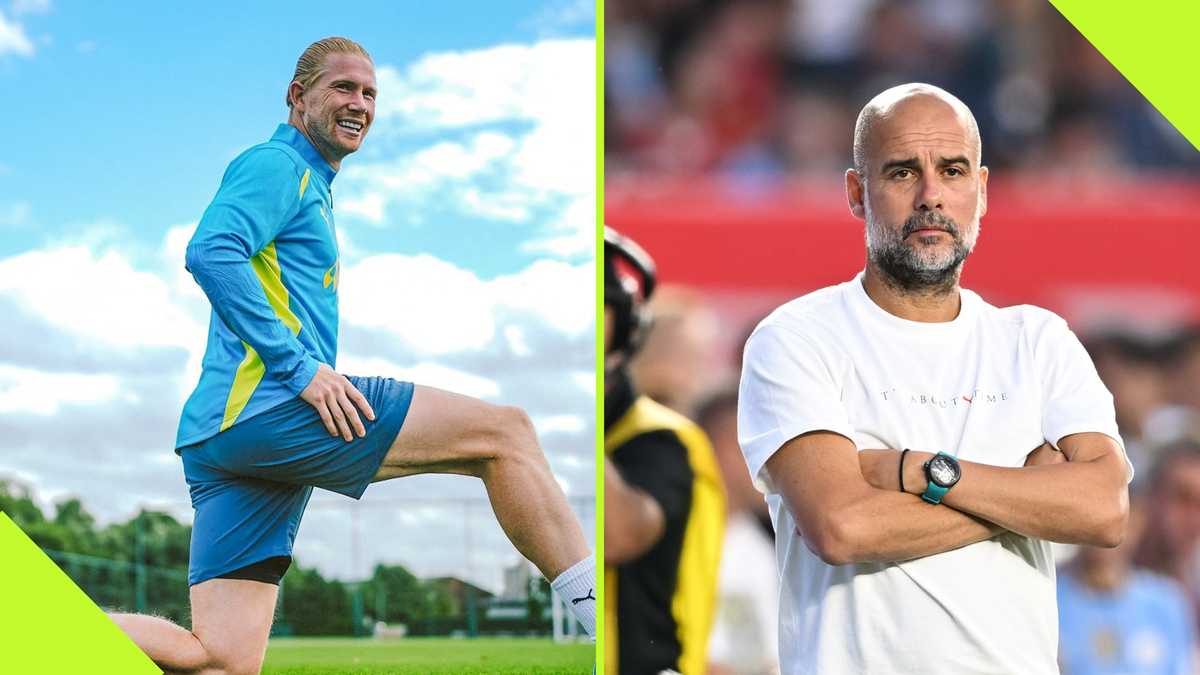 Guardiola hilarious reaction after seeing Kevin De Bruyne's new hairstyle