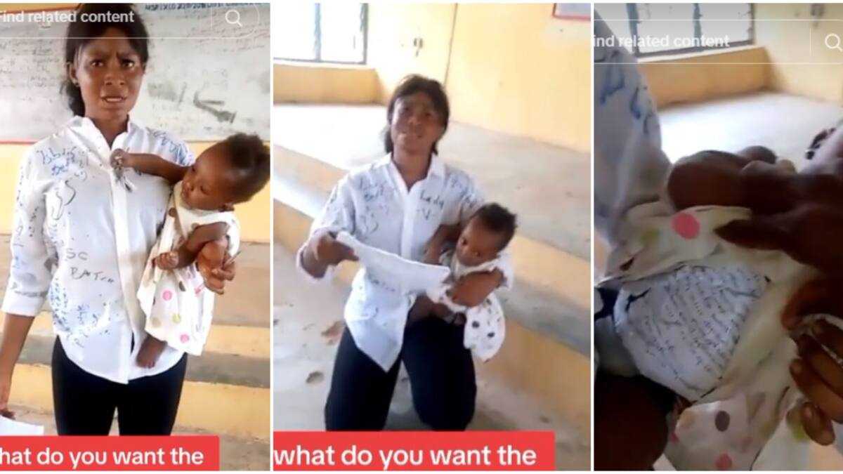 Nigerian Lady Uses Her Baby to Cheat in Exam Hall, Gets Caught ...