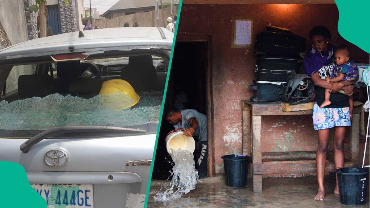 Media house, others affected as 2-hour rainstorm wreaks havoc in Ibadan, photos emerge
