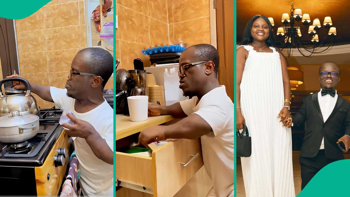 Video: Watch as actor Nkubi brews tea for wife with 'pure water' amid criticism online
