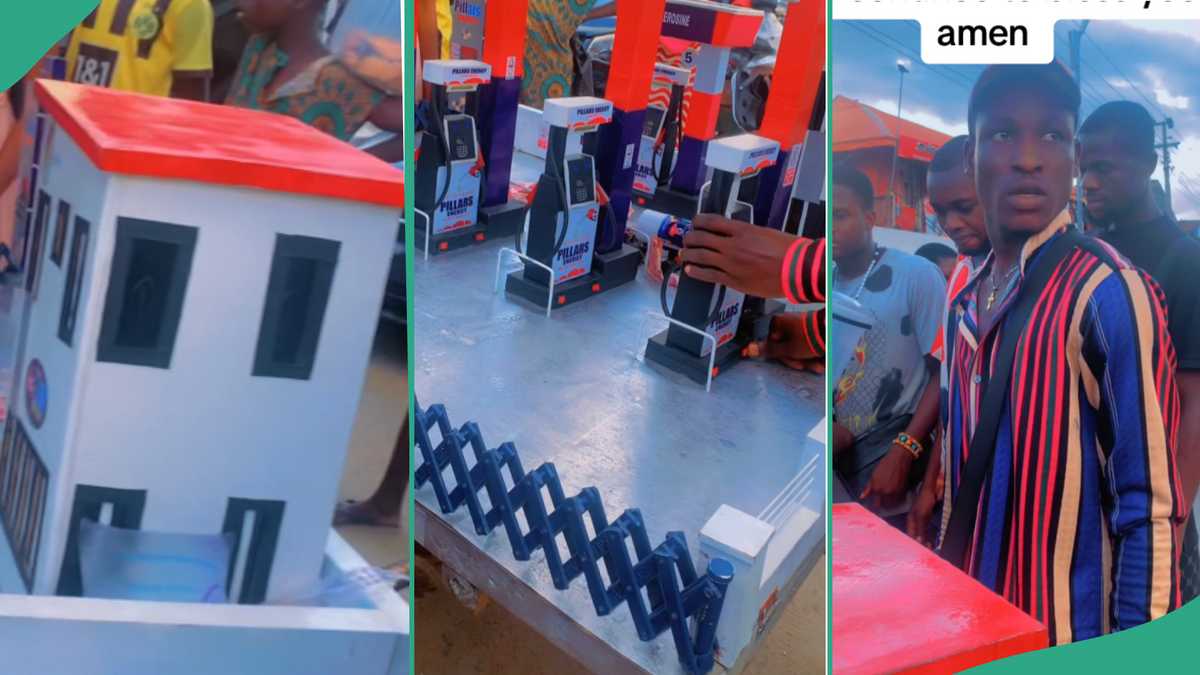 Creative Nigerian Boy Builds Beautiful Prototype Filling Station That