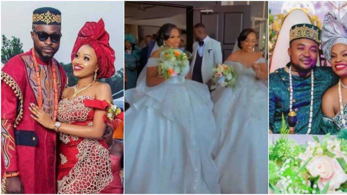 Beautiful Photos As Nigerian Twin Sisters Get Married On The Same Day 