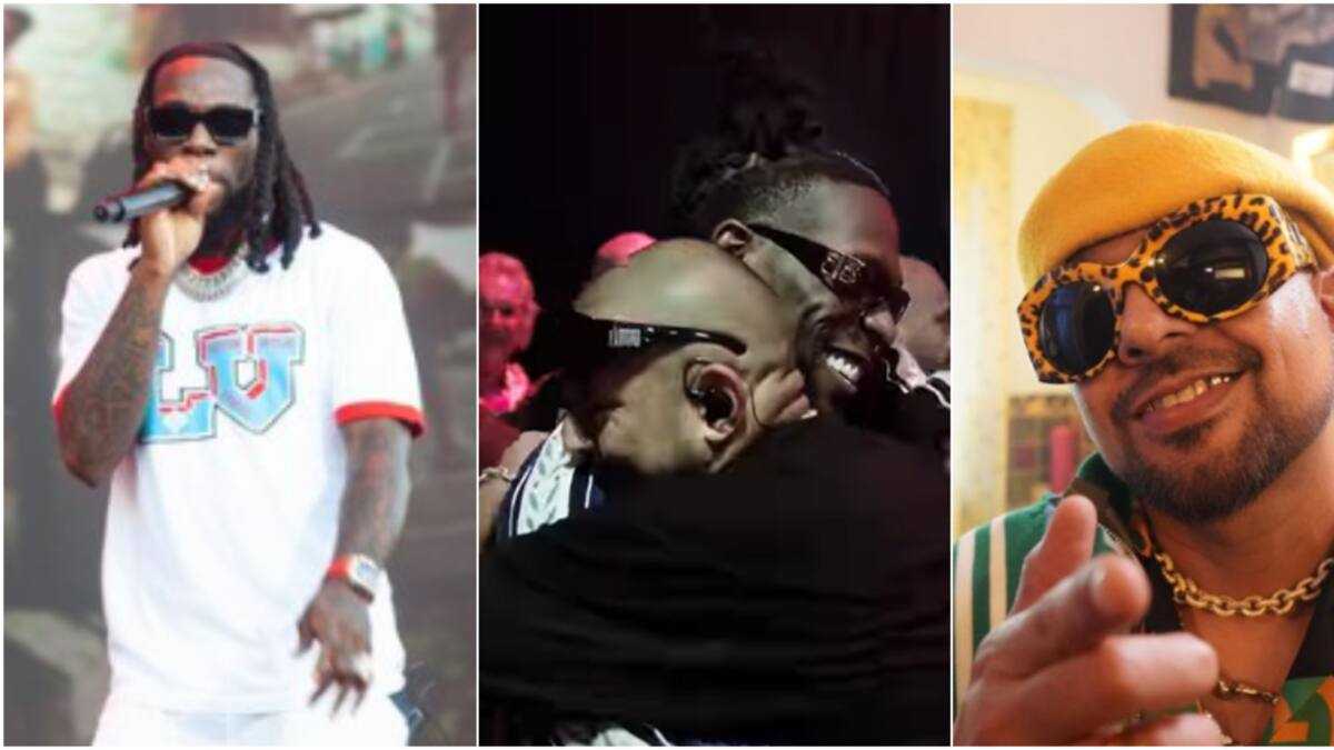 Jamacia Rapper Burna Boy and Sean Paul in Warm Embrace After Jamaican Rapper Links Up ...