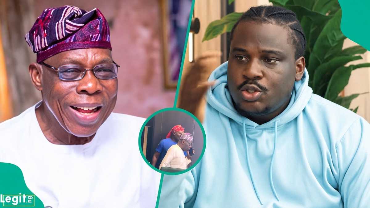 Behind-the-scenes video of Obasanjo on Curiosity Made Me Ask sparks reactions: "So Charly Boy dey there?"
