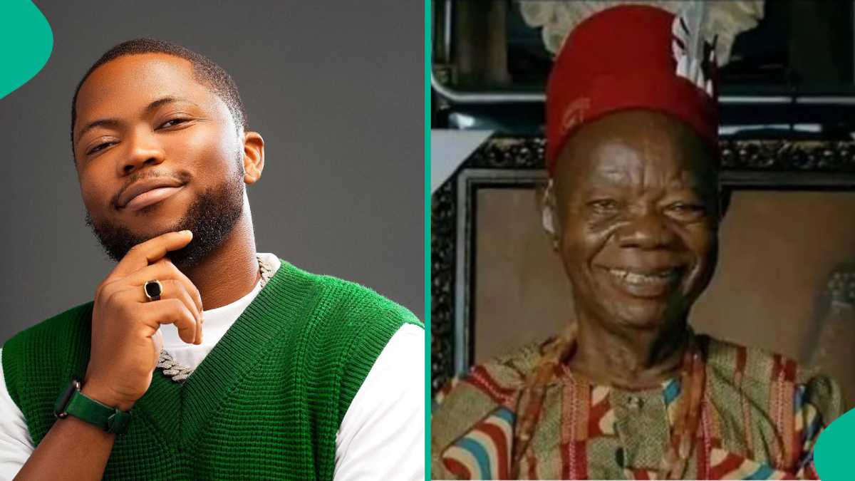 See emotional moment Brainjotter finally met 91-year-old Gwo Gwo Ngwo singer (photo)