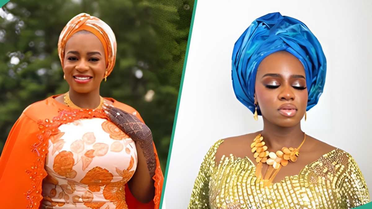 See the 8 dazzling outfits Aisha Belgore wore for her luxurious wedding (video)