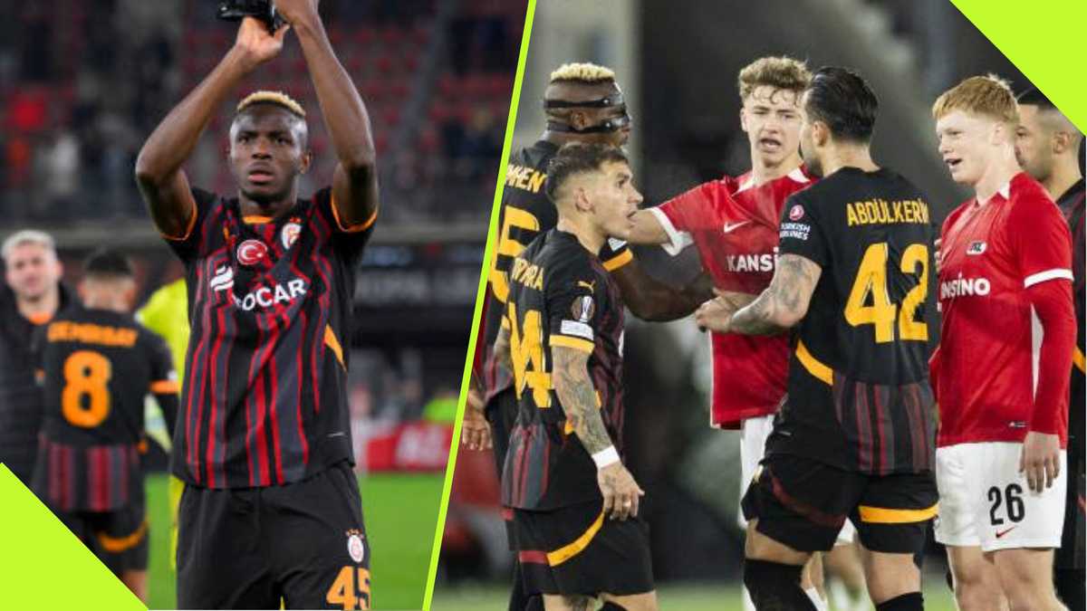 AZ Alkmaar Trio Scramble for Osimhen’s Jersey After Europa League versus Galatasaray