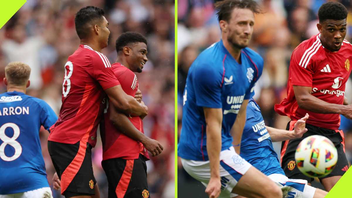Amad Diallo scores stunning goal for Manchester United in pre-season as Lenny Yoro makes debut