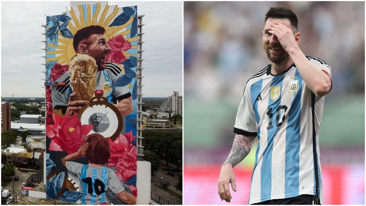Messi Santa Lionel Messi: Inter Miami Superstar Gets World’s Largest Mural in Santa ...