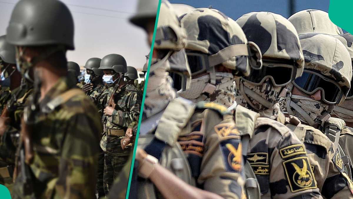 Full List: 10 countries in Africa with the strongest military in 2026