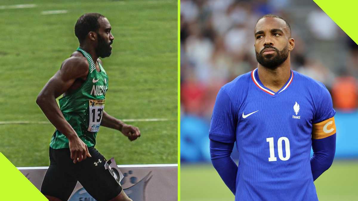 Nigerian athlete goes viral for resemblance to French star Alex Lacazette