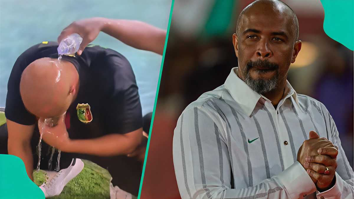 Eric Chelle breaks silence on viral water Incident at AFCON in Ivory Coast