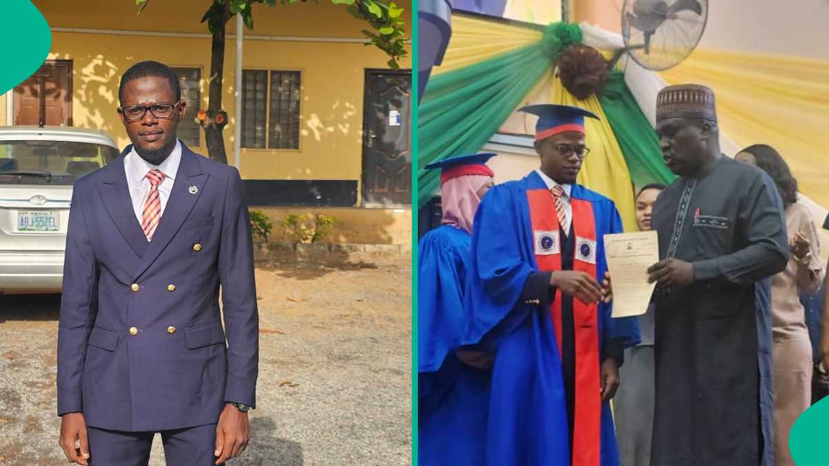 See photos of man who bagged two first class degrees from Unilorin